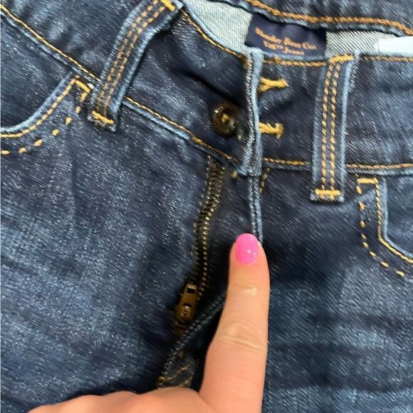 Levi's 526 Slender Boot Cut Jeans Mid Rise Whisker Denim Medium Wash Blue Size 4 - Picture 6 of 11